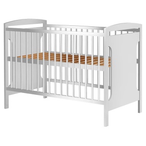 Patut copii din lemn Hubners Karly 120x60 cm alb - Img 2