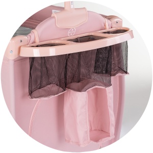 Patut pliabil Chipolino Bella powder pink - Img 4