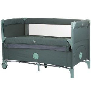 Patut pliabil Chipolino Relax pine linen cu laterala culisanta - Img 1