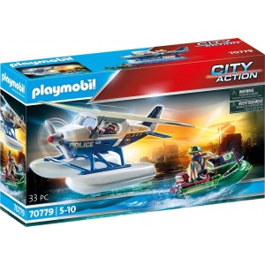 Playmobil - Hidroavionul Politiei Si Hot Cu Barca - Img 2