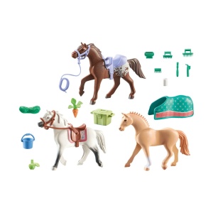 Playmobil - Set 3 Cai Cu Accesorii - Img 11