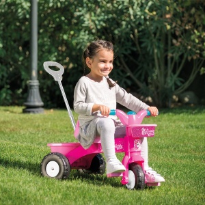 Prima mea tricicleta roz cu maner - Unicorn