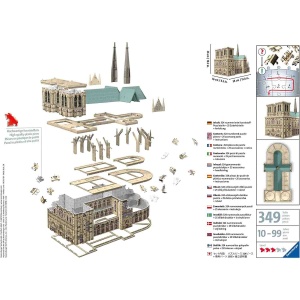 Puzzle 3D Notre Dame, 324 Piese - Img 3