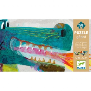 Puzzle gigant Leon dragonul, Djeco - Img 2