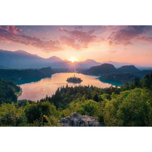 Puzzle Lacul Bled Slovenia, 3000 Piese - Img 1