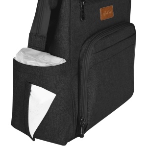 Rucsac multifunctional mamici Skiddou Astrid, Onyx, Negru - Img 5