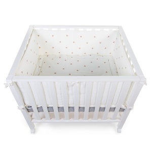 Salteluta de joaca Childhome 75x95 cm Jerse Muselina, Inimioare - Img 2