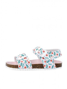 Sandale pentru copii Floricele Garvalin, blanco