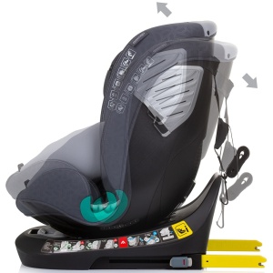 Scaun auto Chipolino Supreme I-Size 40-150 cm cu sistem Isofix granite - Img 5