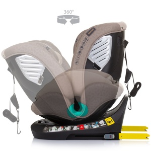 Scaun auto Chipolino Supreme I-Size 40-150 cm cu sistem Isofix macadamia - Img 7