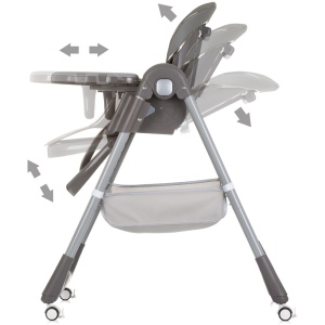 Scaun de masa Chipolino First Spoon ash grey - Img 6