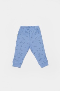 Set 2 pantalonasi Printed, BabyCosy, 50% modal+50% bumbac, Ecru/Lavanda