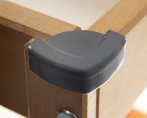 Set 4 protectii pentru colturi mobila BabyJem, antracit