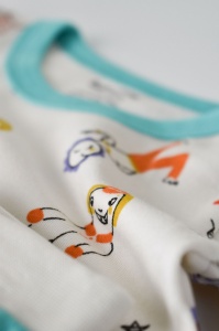 Set bluzita cu maneca lunga si panataloni lungi, 100% bumbac organic, BabyCosy, Verde