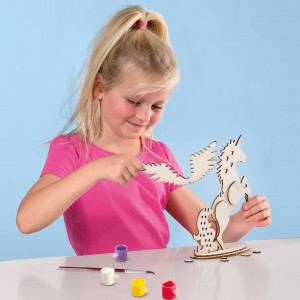 Set creativ pentru copii cu suport de bijuterii cu unicorn si sclipici - Img 4