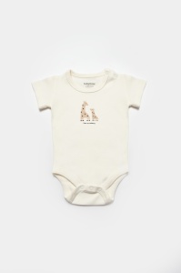 Set de 10 piese pentru nou nascut, 100% bumbac organic, Giraffe, BabyCosy