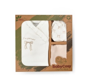 Set de 5 piese pentru nou nascut, Bow, stone, BabyCosy