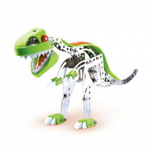 Set de constructie copii - Dinozauri din metal T-rex si Stegosaurus - Img 6