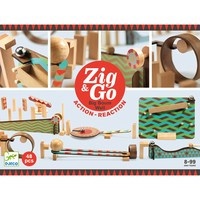 Zig & Go Djeco, set de constructie trasee, 48 piese
