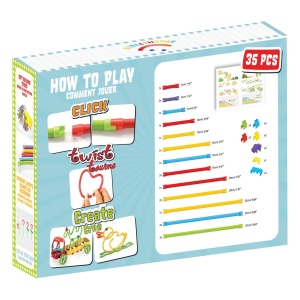 Set de construit cu magnet Spaghetteez 35 piese - Img 2