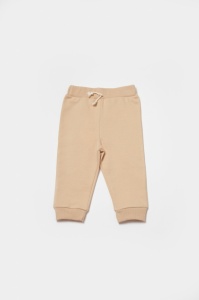 Set hanorac cu gluga si pantaloni, Two thread, 100%bumbac organic - Stone, BabyCosy