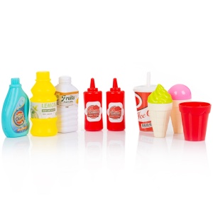 Set jucarie Chipolino Kitchen 87 cm cu sistem de curgere apa, lumini, sunete si 63 accesorii - Img 4