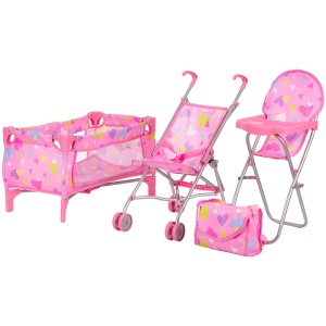 Set jucarii pentru papusi Chipolino Trixy 3 in 1 hearts - Img 1