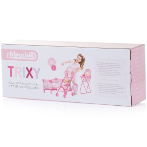 Set jucarii pentru papusi Chipolino Trixy 3 in 1 hearts - Img 8