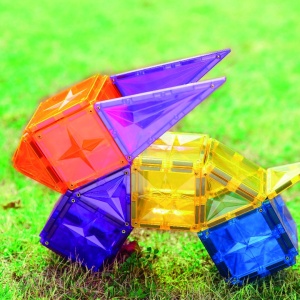 Set magnetic de construit Inventiv 60 piese, Cleverclixx - Img 4