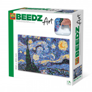 Set margele de calcat Beedz Art - Noapte instelata de Van Gogh - Img 1