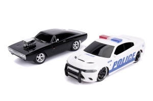 SET MASINUTE FAST AND FURIOUS RC TOYOTA SUPRA&DODGE CHARGER SRT SCARA 1:16 - Img 7