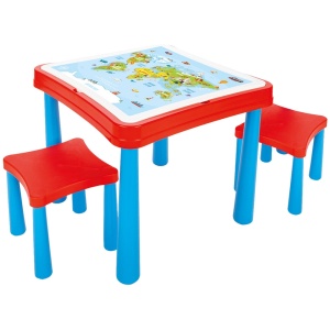 Set masuta cu scaune si cuburi Pilsan Master Study Table cu 121 piese - Img 2