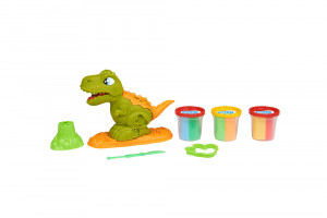 Set plastilina, accesorii si jucarie pentru modelaj Lovin - Dino Max - Img 2