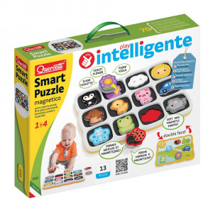 Smart Puzzle Quercetti - Primele culori si cuvinte - Img 1