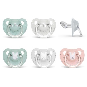 Suzetă anatomică +18 luni, iepuraș roz Hygge Suavinex - Img 2