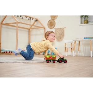 Tractor Simba ABC Freddy Fruit Trailer 30 cm cu lumini, sunete, remorca si figurine - Img 7