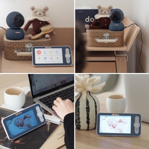 Video Monitor Digital + Wi-Fi Beaba ZEN Premium Night Blue - Img 4