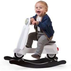 Balansoar Childhome Scooter, MDF Alb - Img 4