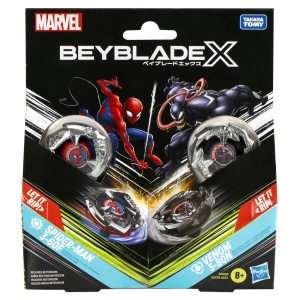 BEYBLADE X MARVEL SET DUO SPIDER MAN 3-60F SI VENOM 3-80N - Img 6