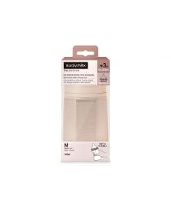 Biberon din silicon, 240ml, Colour Essence SX Pro debit mediu, nude - Img 2