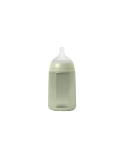 Biberon din silicon, 240ml, Colour Essence SX Pro debit mediu, verde - Img 2