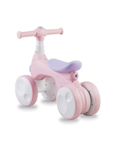 Bicicleta cu lumini, sunet si difuzor de balonase, Momi Tobis - Pink - Img 4