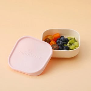 Bol pentru hrana bebelusi Miniware Snack Bowl, 100% din materiale naturale biodegradabile, Vanilla/Cotton Candy