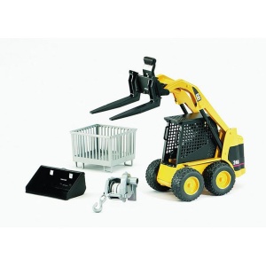 Bruder - Accesorii - Cutie Tip Palet, Troliu Si Furci Pentru Incarcator - Img 3