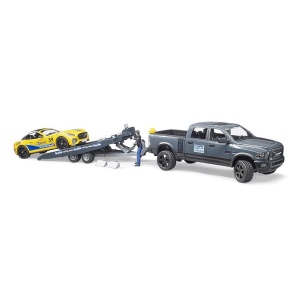 Bruder - Masina De Teren Ram 2500 Si Masina De Curse Roadster - Img 3