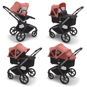 Capotina cu extensie plasa insecte Bugaboo Fox 5 Fox Cub Lynx Sunrise Red - Img 2