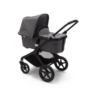 Carucior Bugaboo Fox 2 Complete Black Grey Melange 2 in 1 - Img 3