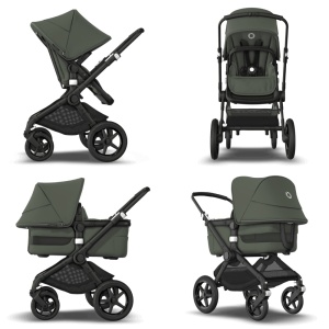 Carucior Bugaboo Fox 3 Black Forest Green 2 in 1 - Img 3