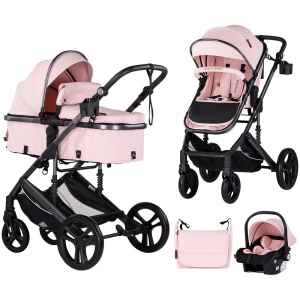 Carucior Chipolino Amore 3 in 1 pink marshmallow
