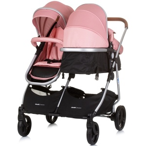 Carucior gemeni Chipolino Duo Smart 2 in 1 flamingo - Img 5